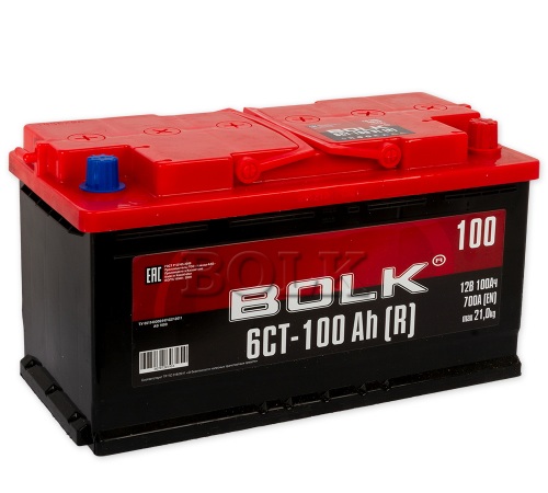 картинка Автомобильный аккумулятор Bolk 100 А.ч 855A. Обратная полярность
