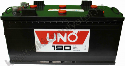 картинка Грузовой аккумулятор UNO 190 А.ч Прямая полярность