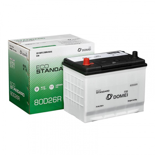 картинка Аккумулятор Domei Eco Standard 80D26R 70 А.ч 760А п.п. (260х175х225) Япония