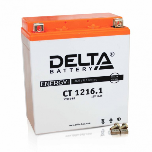 картинка Аккумулятор Delta CT 1216.1 (YTX16-BS, YB16B-A)