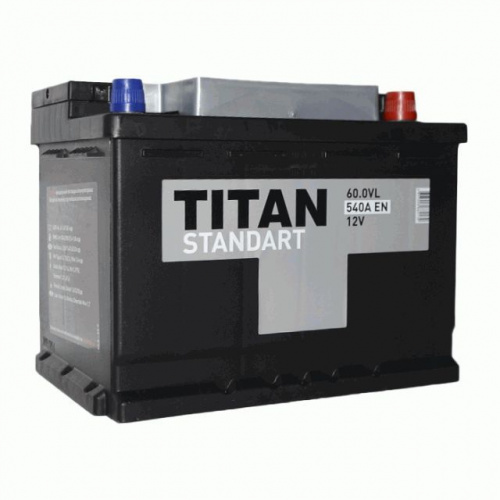 картинка Автомобильный аккумулятор TITAN STANDART 6CT-60.0 VL 242х175х190