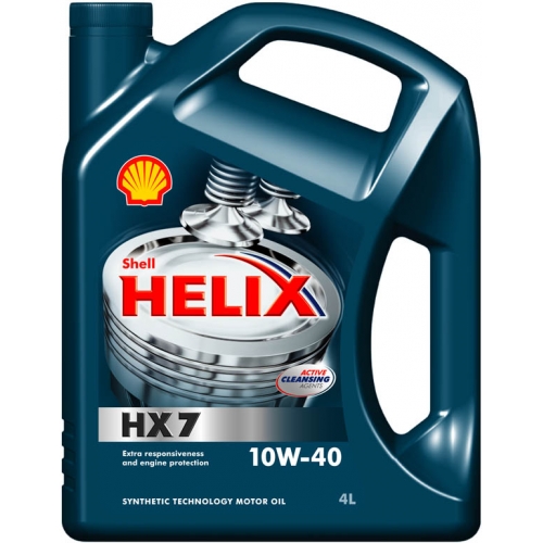 картинка Моторное масло полусинтетическое Shell Helix HX 7 10w-40 4 л