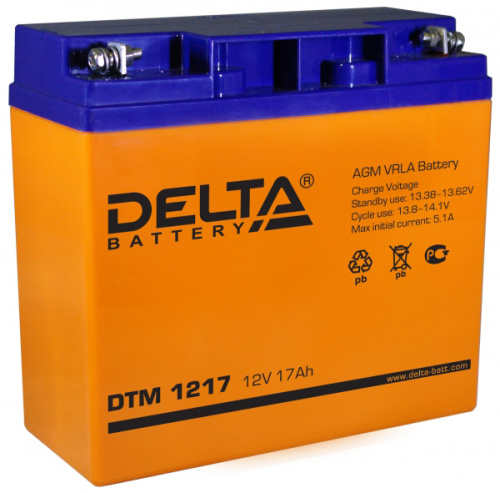 картинка Аккумуляторная батарея DELTA Battery DTM 1217 17 А·ч