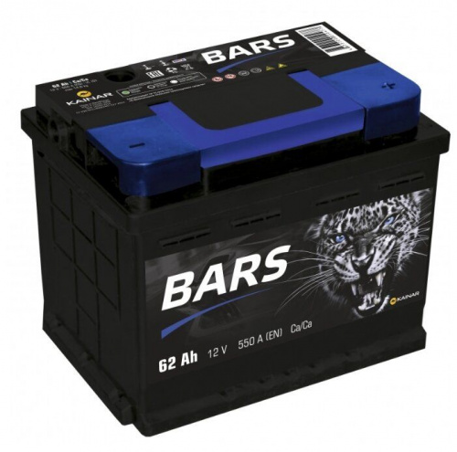 картинка Автомобильный аккумулятор BARS 6СТ-62 АПЗ о.п.