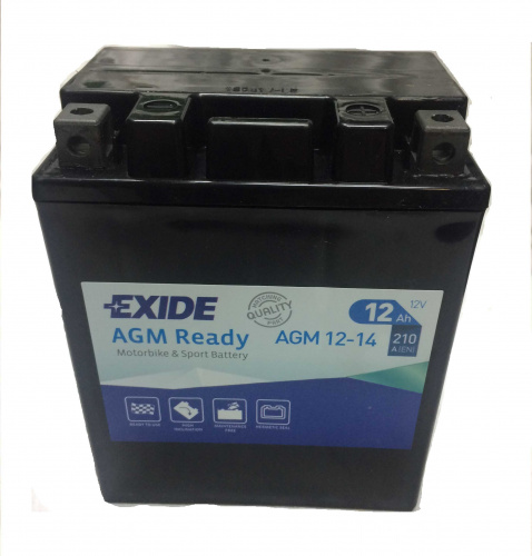 картинка Аккумулятор мотоциклетный EXIDE AGM 12V 12Ah (ETX14AHL-BS)