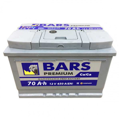 картинка Аккумулятор BARS Premium 70 А.ч обратная полярность