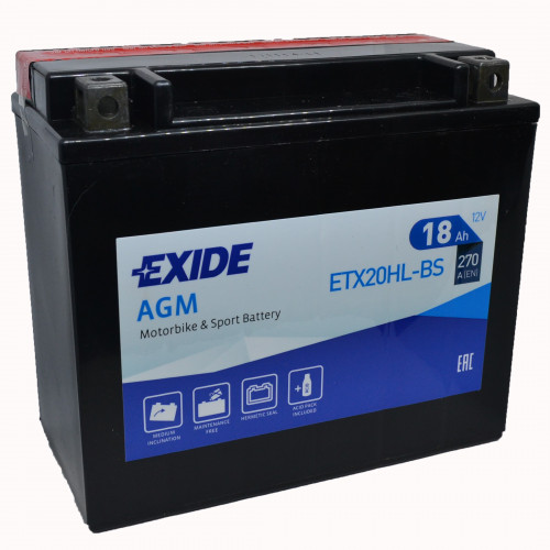 картинка Мото аккумулятор Exide AGM 12-18 12В 18 А.ч