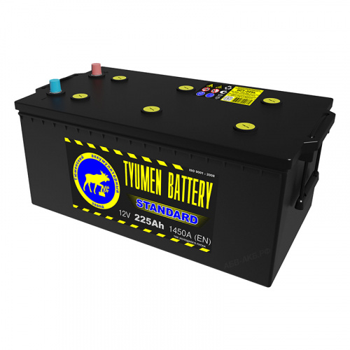 картинка Грузовой аккумулятор Tyumen Battery Standard 225 А.ч обр. пол. 1500A (518x278x242) 