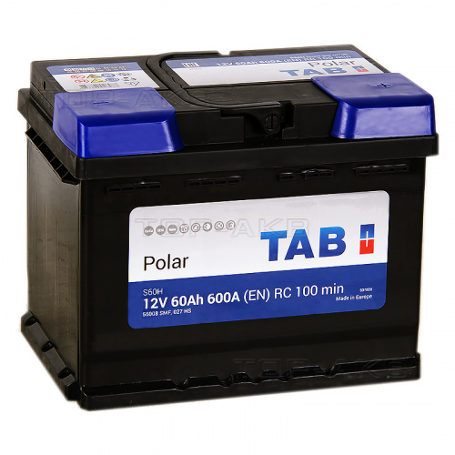 картинка Автомобильный аккумулятор Tab Polar 60 А.ч 600A о.п. (242x175x190) 121060, 56008 