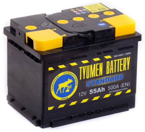 картинка Аккумулятор TYUMEN BATTERY STANDARD 55 А.ч 525А п.п. (242х175х190)